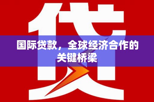 兴宾国际贷款，全球经济合作的关键桥梁