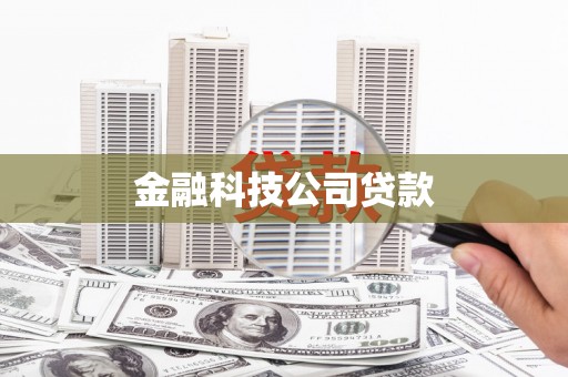 磴口金融科技公司贷款