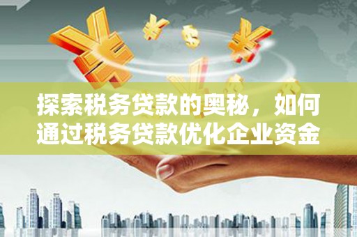 惠济探索税务贷款的奥秘，如何通过税务贷款优化企业资金流