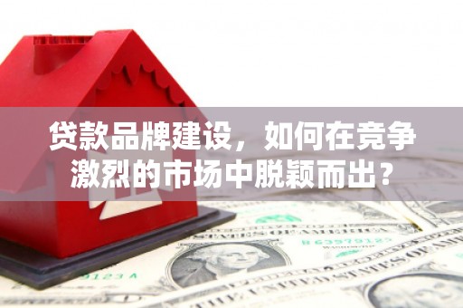 琼结贷款品牌建设，如何在竞争激烈的市场中脱颖而出？
