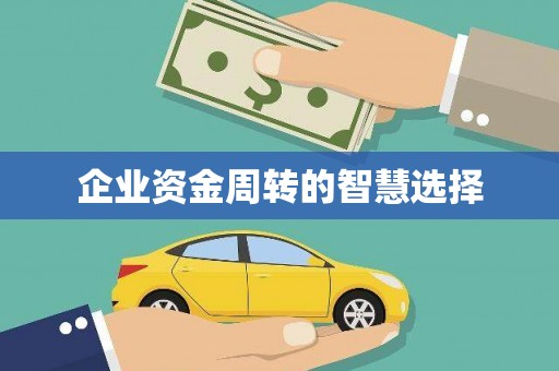 成都企业资金周转的智慧选择