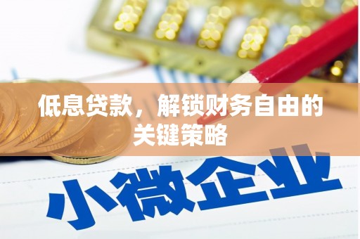 西吉低息贷款，解锁财务自由的关键策略