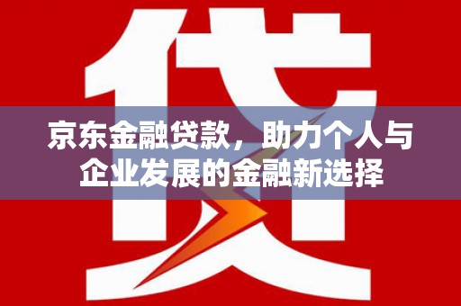 永清京东金融贷款，助力个人与企业发展的金融新选择