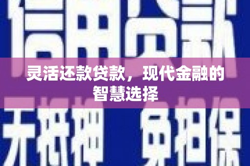 西陵灵活还款贷款，现代金融的智慧选择