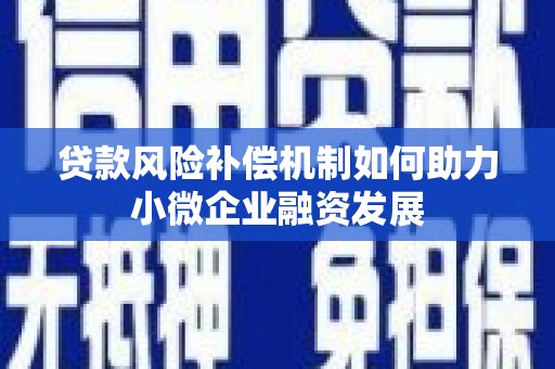 托里贷款风险补偿机制如何助力小微企业融资发展