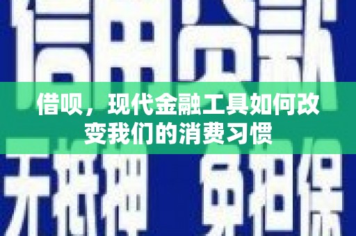 巴马借呗，现代金融工具如何改变我们的消费习惯