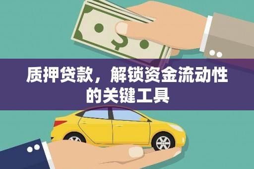 戚墅堰质押贷款，解锁资金流动性的关键工具