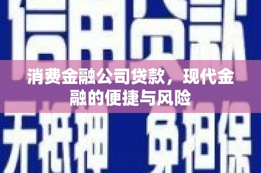 城子河消费金融公司贷款，现代金融的便捷与风险