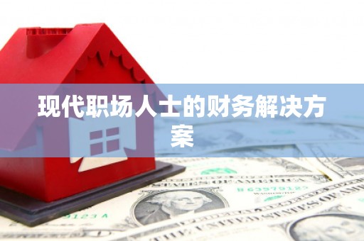 阿莲现代职场人士的财务解决方案