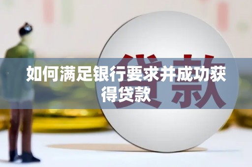苍南如何满足银行要求并成功获得贷款
